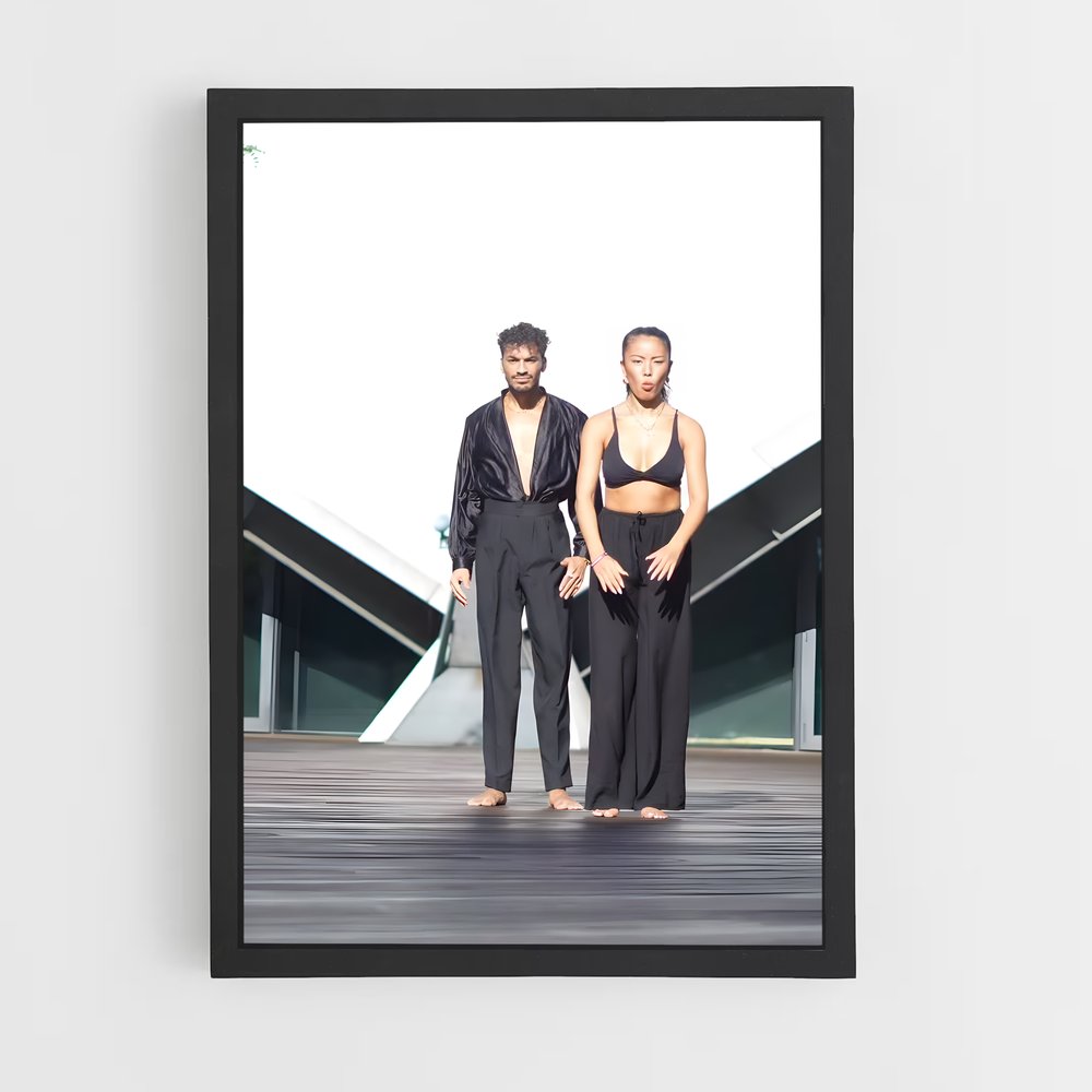 Poster Salsa et Ombres – affiche Danse (vue 2)